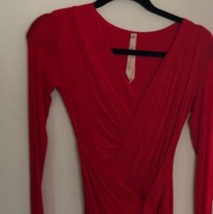 BAILEY44 long sleeve Red Dress